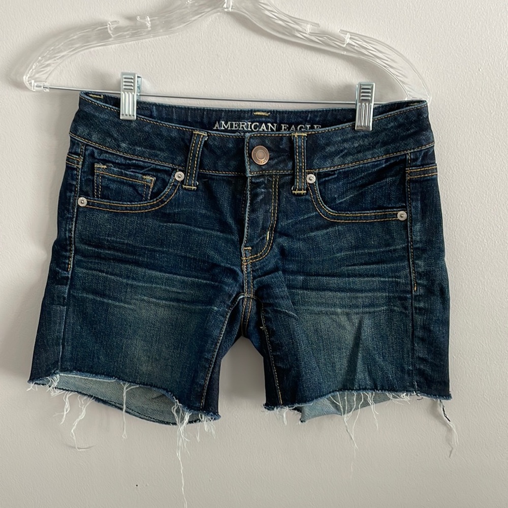 American Eagle dark blue Jean shorts. Size 2
